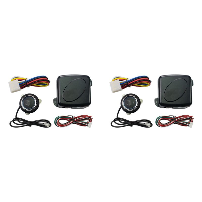 Door Stop Alarm - ชุดระบบสัญญาณกันขโมยรถยนต์ A11M-2X พร้อมระบบสตาร์ท/ดับเครื่องยนต์ด้วยปุ่มเดียว ระบบล็อคประตูด้วยรีโมท ระบบเข้าออกโดยไม่ใช้กุญแจ และระบบล็อคกลาง