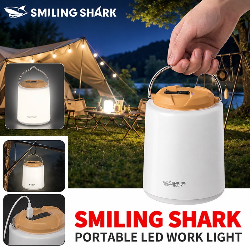 Power Outage Light - SMILING SHARK ไฟแคมป์ปิ้ง LED แบบชาร์จไฟได้ ไฟเต็นท์
