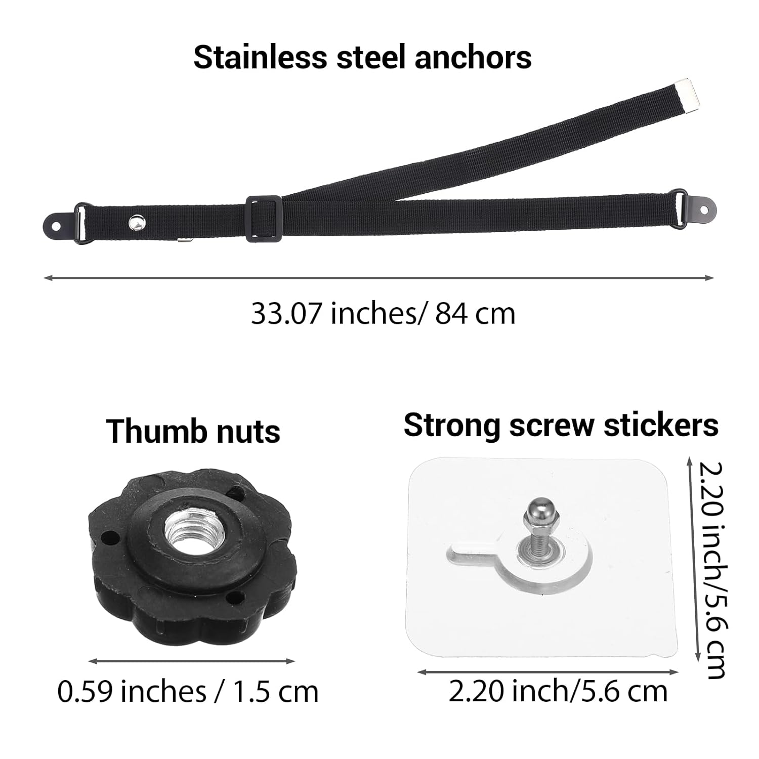 สายรัดนิรภัยสำหรับทีวีแบบปรับไ - Earthquake Anchor Strap บทวิจารณ์และราคา