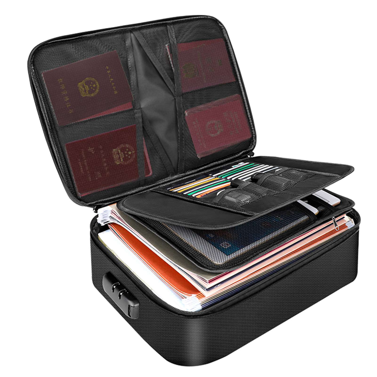 กระเป๋าเอกสารกันไฟพร้อมซิปปิด  - Fire Safe Document บทวิจารณ์และราคา