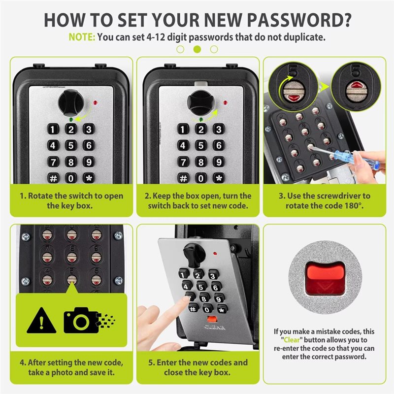 DIGIT-กล่องล็อคกันน้ำพร้อมรหัส - Lockbox Key Secure บทวิจารณ์และราคา