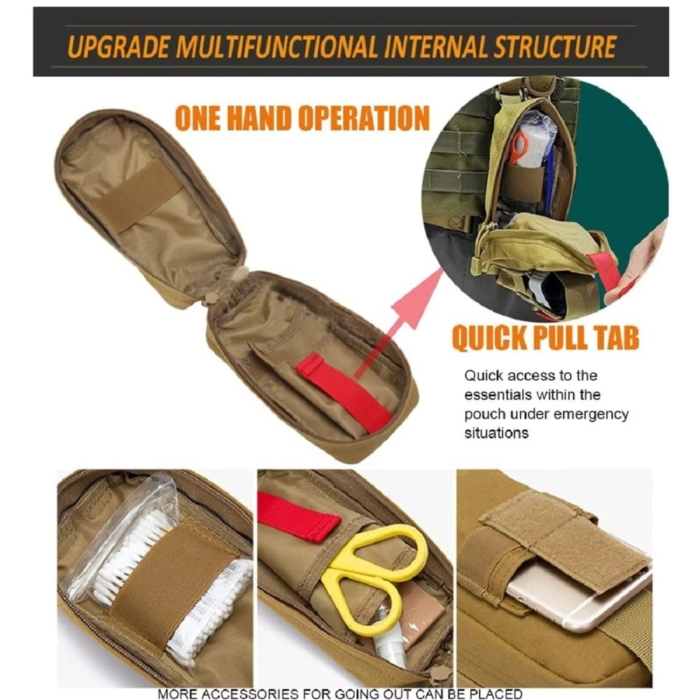ชุดปฐมพยาบาลแบบพกพาพร้อมฐานติด - First Aid Bag Kit บทวิจารณ์และราคา